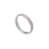 18 Karat Gold - 750 Memorie Ring mit Zirkonia